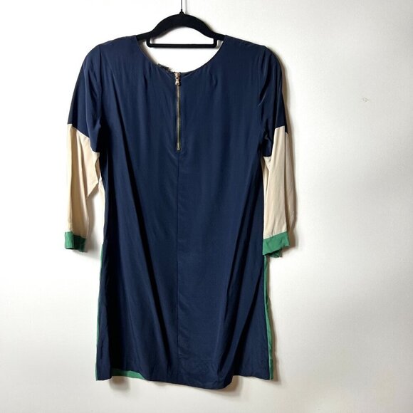 Club Monaco silk color‎ block dress women’s size 2 - Picture 8 of 12